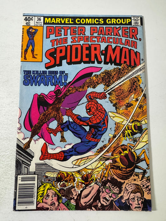 SPECTACULAR SPIDER-MAN #37 VG/FN NEWSSTAND