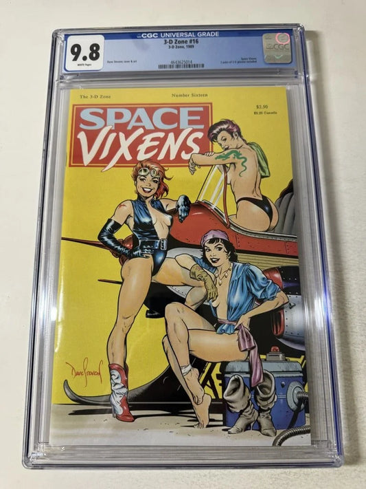 3-D ZONE #16 Space Vixens CGC 9.8 Dave Steven Cover