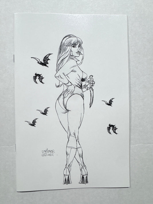 VAMPIRELLA #4 Vol 8 NM 1:10 Joseph Michael Linser Sketch  Variant