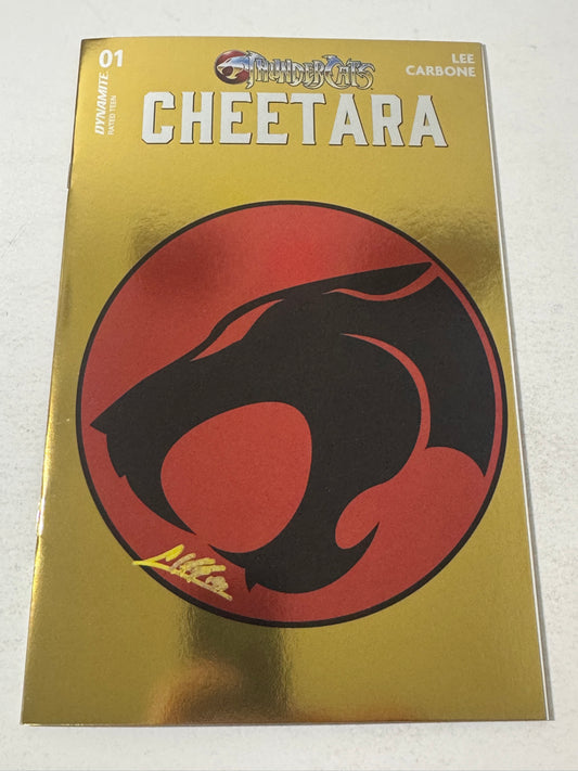THUNDERCATS CHEETARA #1 NM Foil Logo Variant SIGNED by Soo Lee