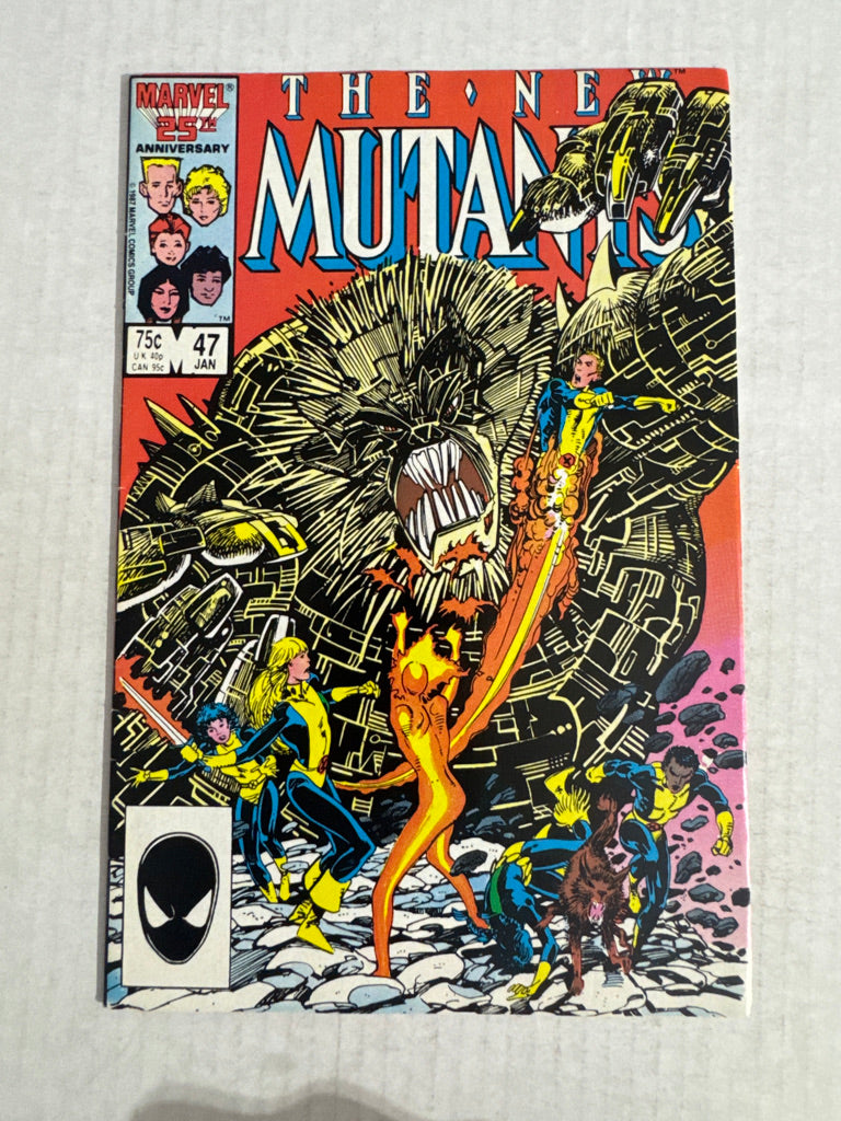 NEW MUTANTS #47 FN Barry Windsor-Smith Cover