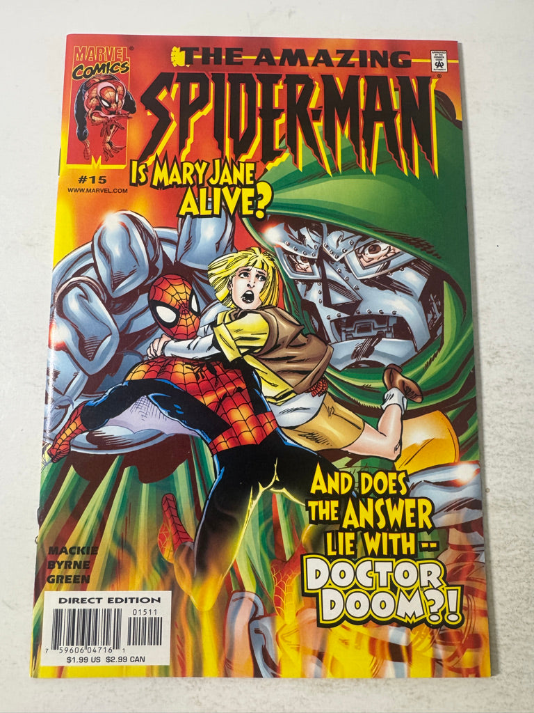 AMAZING SPIDER-MAN #15 Vol 2 NM John Byrne Cover