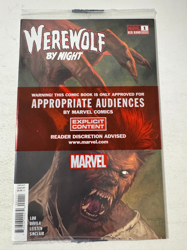 WEREWOLF BY NIGHT #1 NM Gist Cover Sealed Red Band
