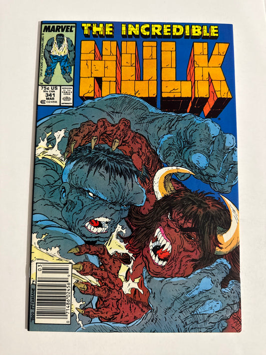 INCREDIBLE HULK #341 NM- Todd McFarlane Cover NEWSSTAND