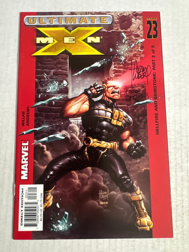ULTIMATE X-MEN #23 NM SIGNED by Adam Kubert & Kaare Andrews