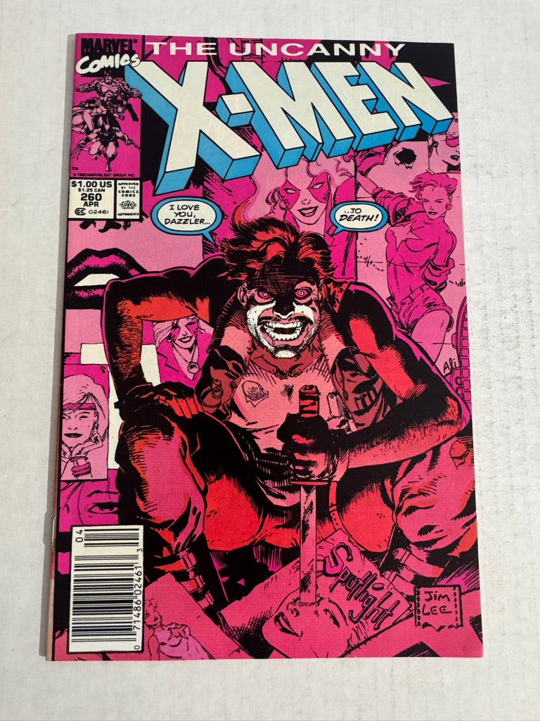 UNCANNY X-MEN #260 NM- Jim Lee Cover NEWSSTAND
