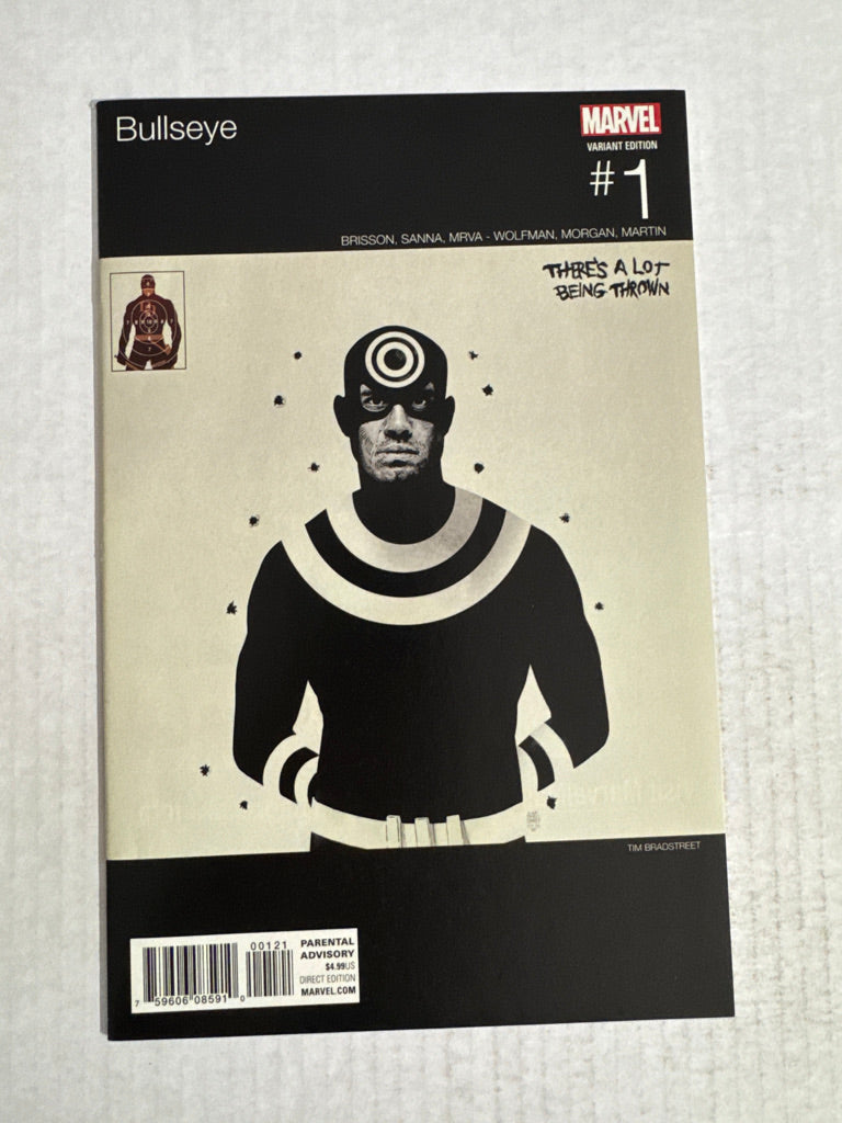 BULLSEYE #1 NM Tim Bradstreet Hip Hop Variant 1ST APPEARANCE