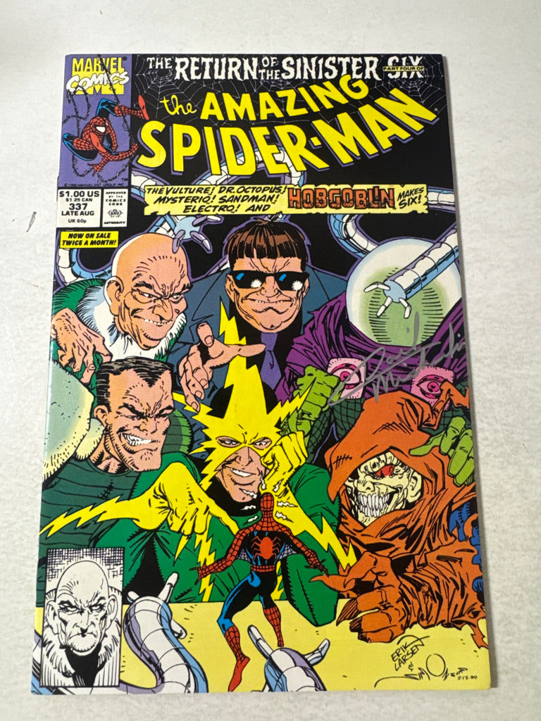 AMAZING SPIDER-MAN #337 NM- SIGNED 1ST APPEARANCE