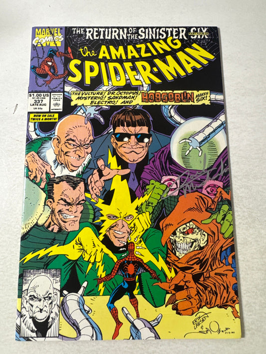 AMAZING SPIDER-MAN #337 NM- SIGNED 1ST APPEARANCE