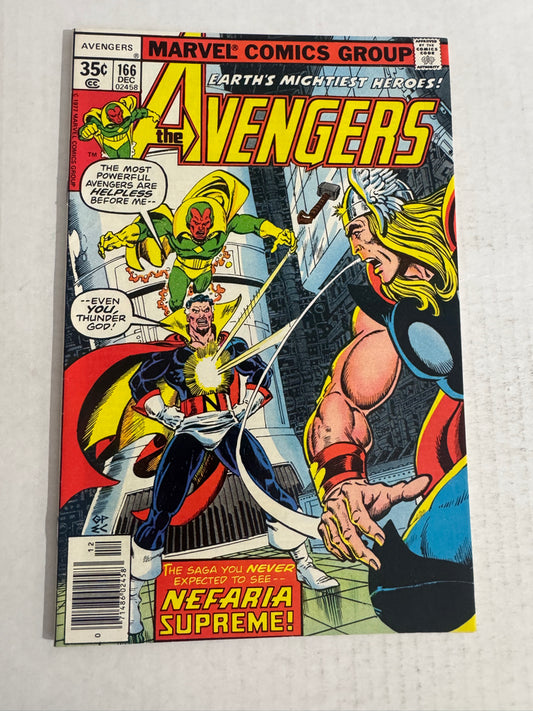 AVENGERS #166 VF/NM George Perez Cover