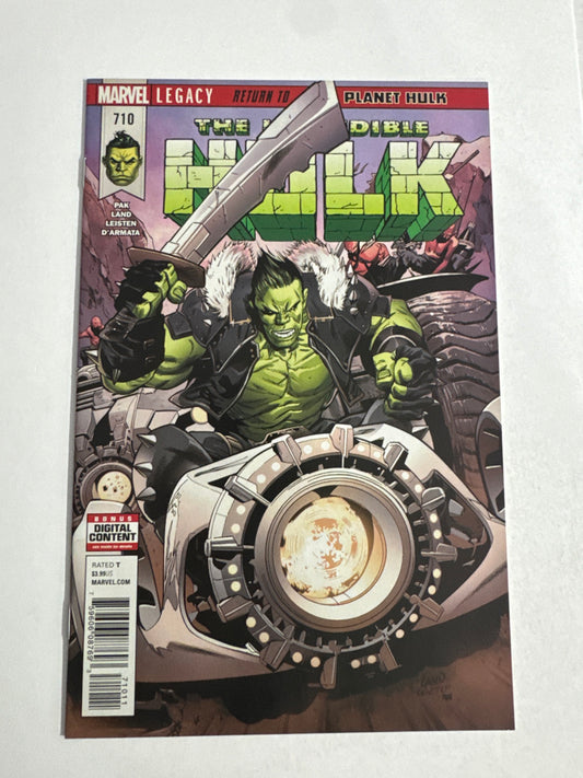 INCREDIBLE HULK #710 NM Greg Land Cover
