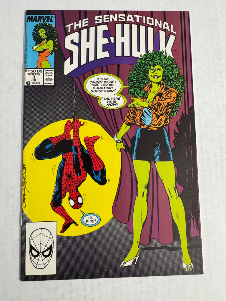 SENSATIONAL SHE-HULK #3 VF/NM John Byrne Cover