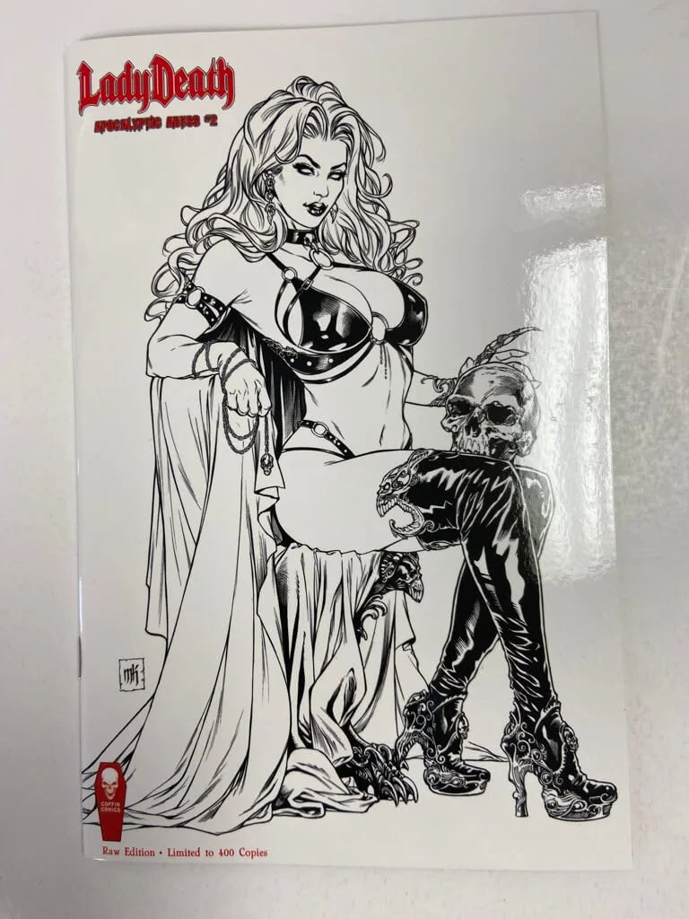 LADY DEATH Apocalyptic Abyss #2 NM Raw Edition Variant LTD 400