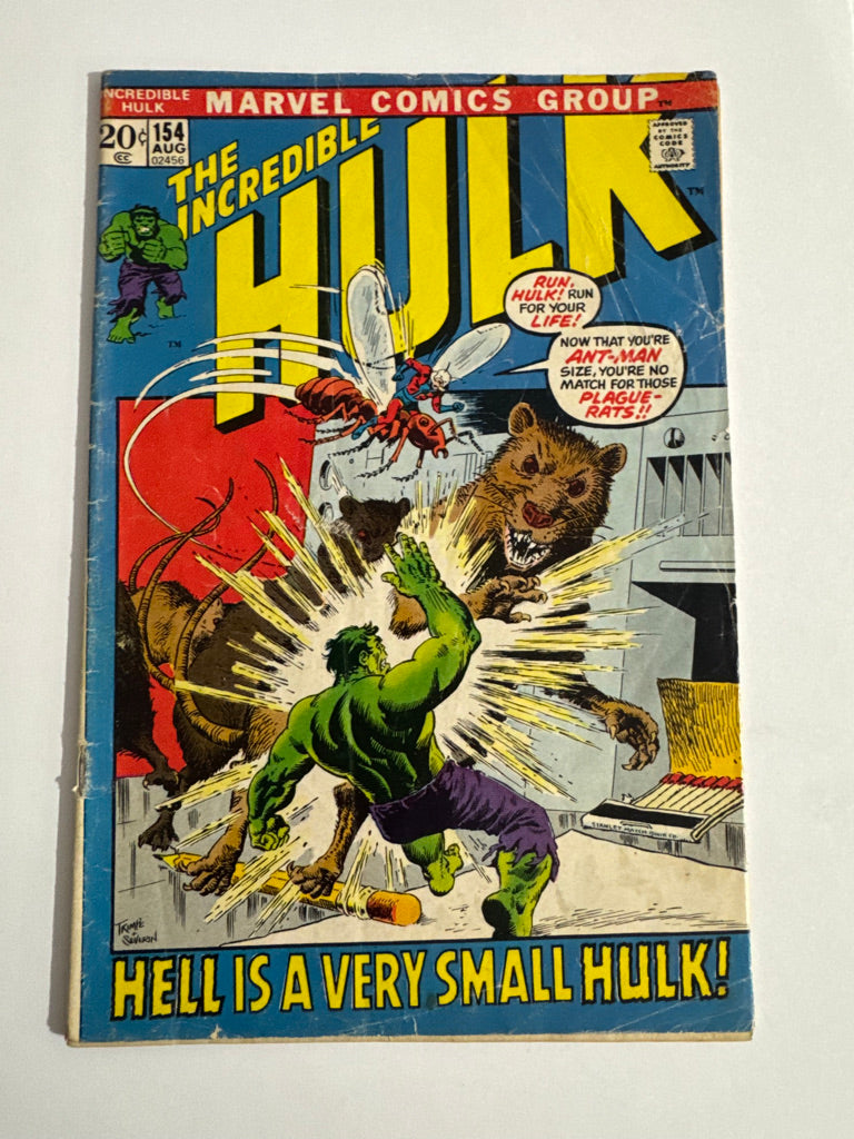 INCREDIBLE HULK #154 GD+