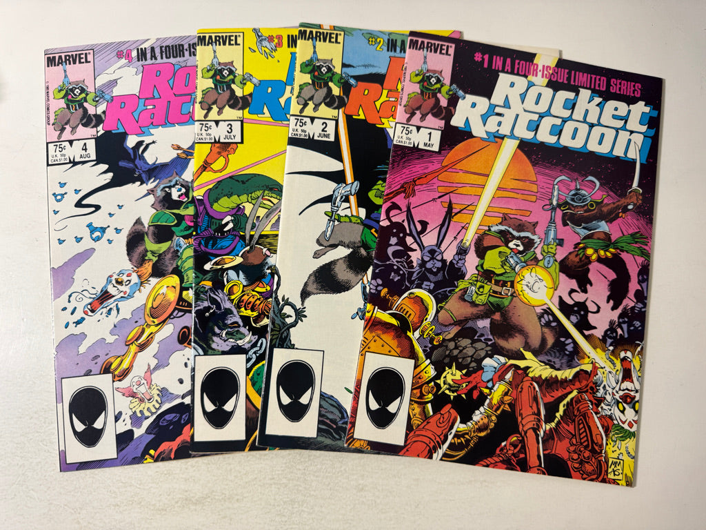 ROCKET RACCOON #1-4 NM- Set Mike Mignola Covers