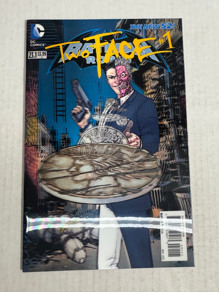 BATMAN & ROBIN #23.1 TWO-FACE #1 Vol 2 NM Lenticular Cover