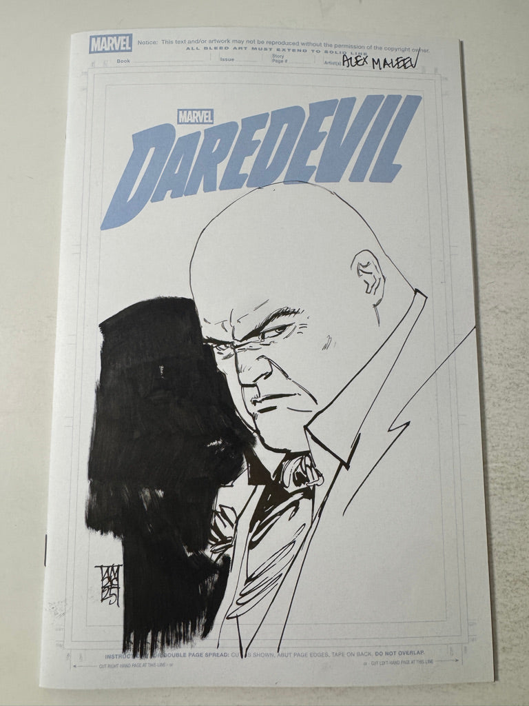 DAREDEVIL #1 Vol 9 NM Blind Bag Pull Alex Maleev Original Kingpin Sketch