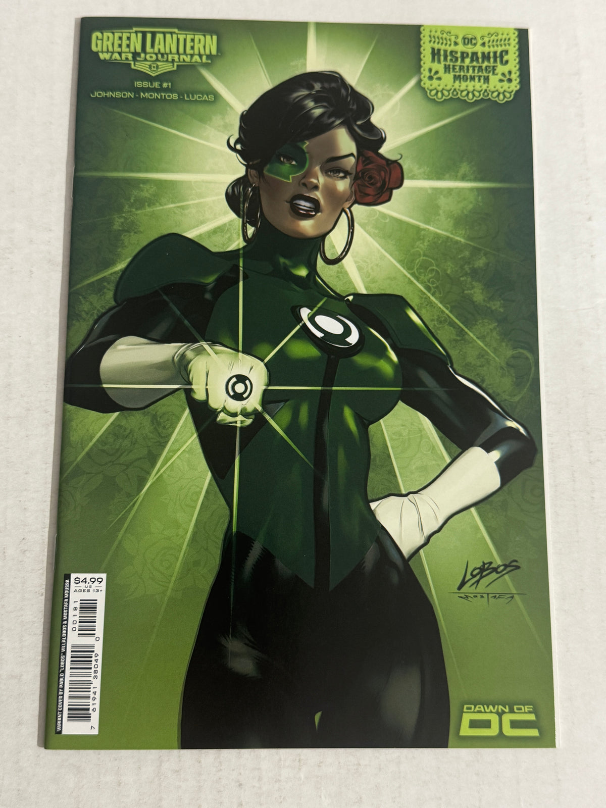 GREEN LANTERN WAR JOURNAL #1 NM Villalobos Variant
