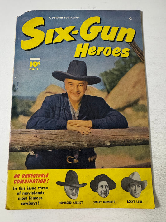SIX-GUN HEROES #1 GD+