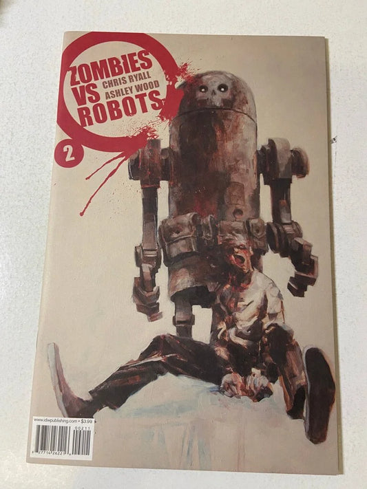 ZOMBIES VS ROBOTS #2 NM Ashley Wood Cover