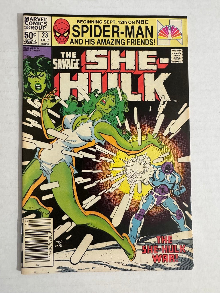SAVAGE SHE-HULK #23 FN/VF NEWSSTAND