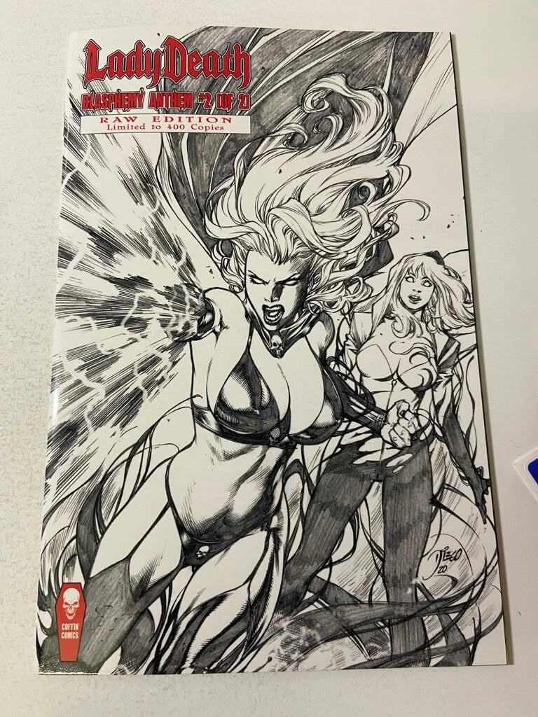 LADY DEATH Blasphemy Anthem #2 NM Raw Edition Variant LTD 400