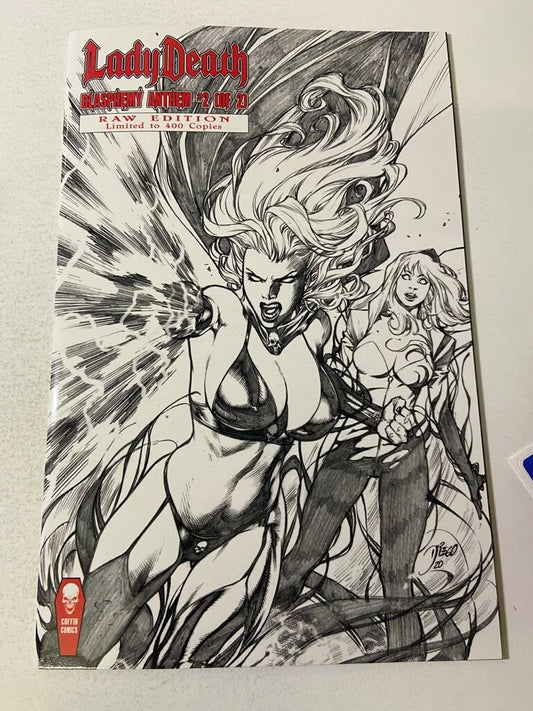LADY DEATH Blasphemy Anthem #2 NM Raw Edition Variant LTD 400