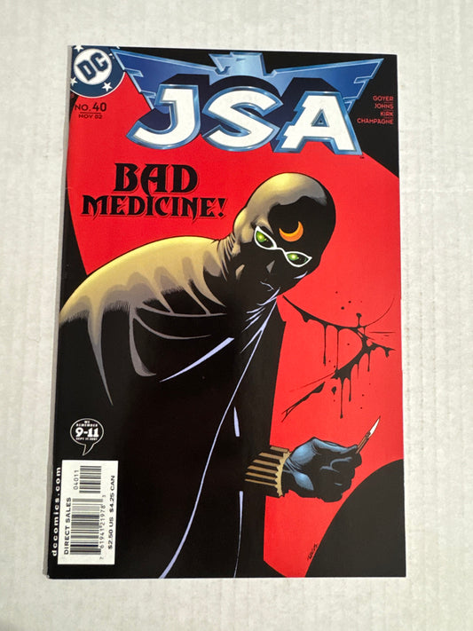 JSA #40 NM- Rags Morales Cover