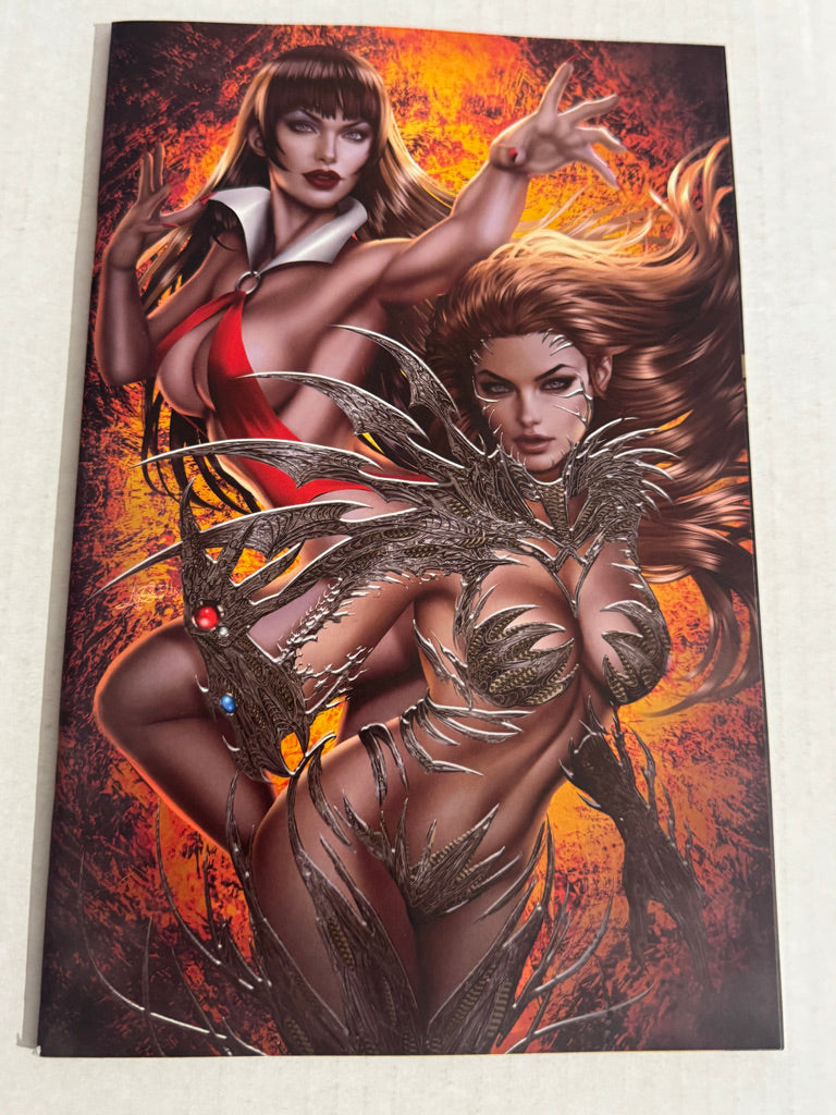WITCHBLADE VAMPIRELLA #1 NM NYCC Ariel Diaz Virgin Variant