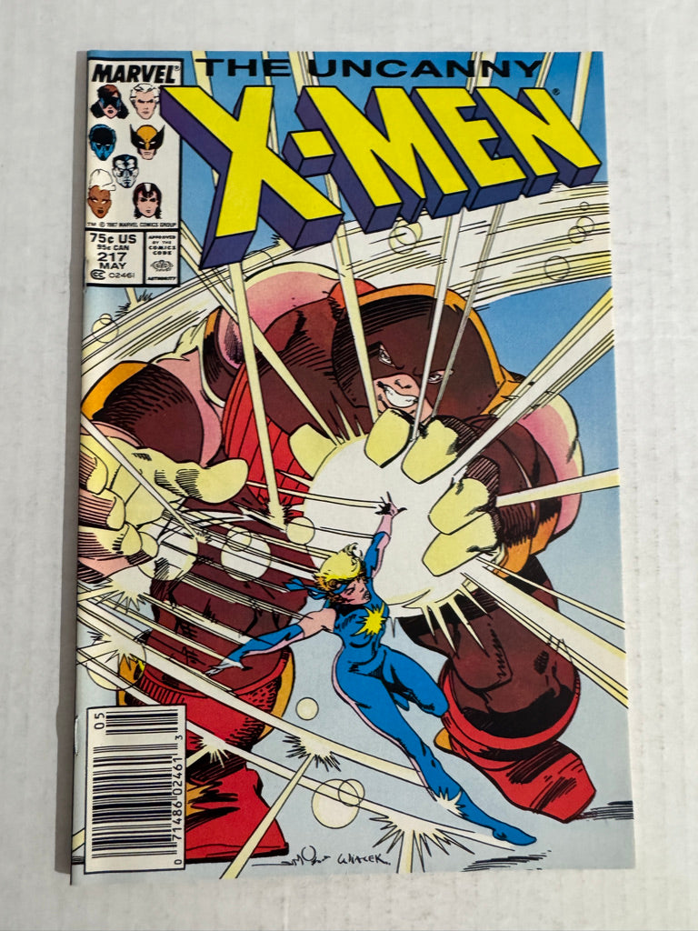 UNCANNY X-MEN #217 NM NEWSSTAND Walter Simonson Cover