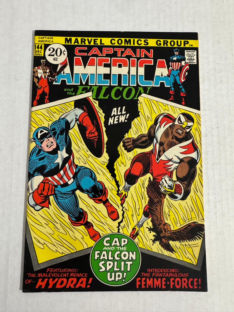 CAPTAIN AMERICA #144 VF+ 1ST APPEARANCE