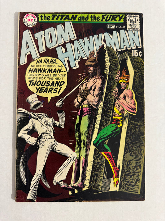 ATOM AND HAWKMAN #44 FR Joe Kubert Cover