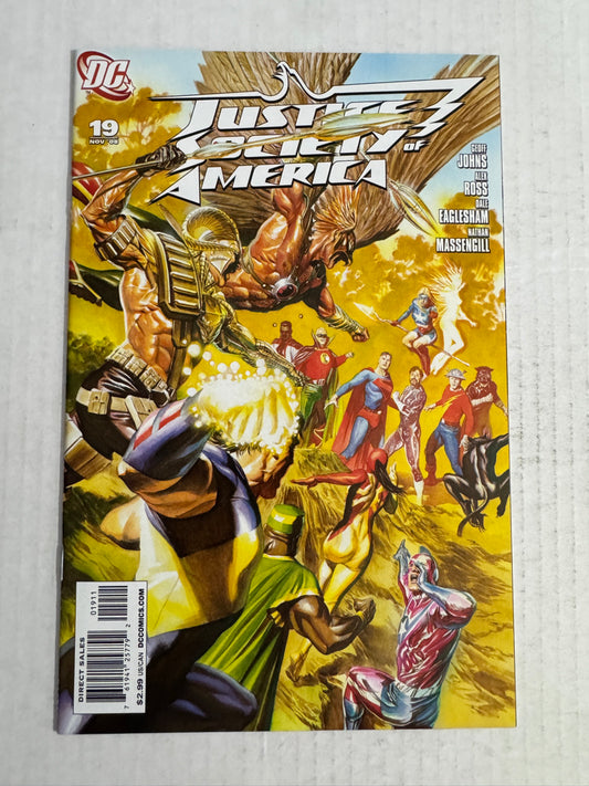 JUSTICE SOCIETY OF AMERICA #19 Vol 3 NM Alex Ross Cover