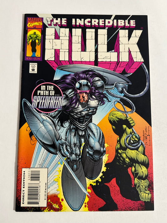 INCREDIBLE HULK #430 VF/NM Liam Sharp Cover