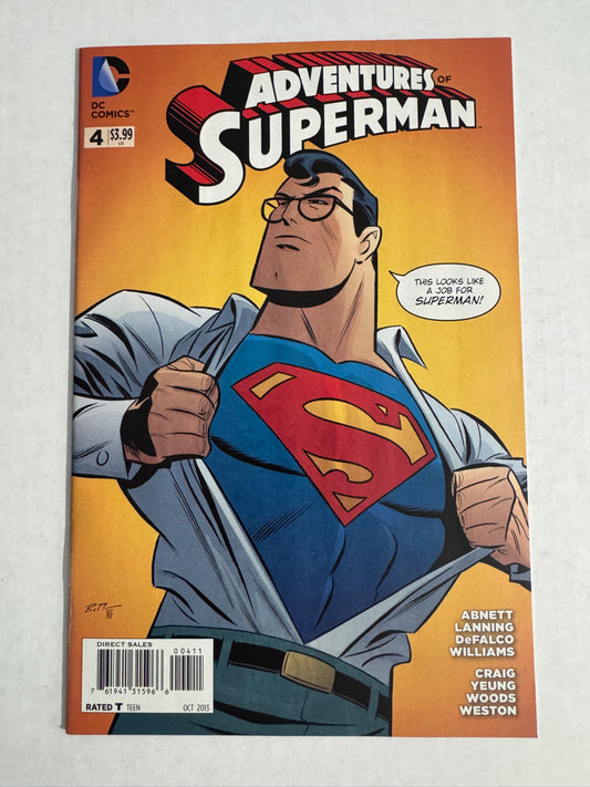 ADVENTURES OF SUPERMAN #4 Vol 2 NM Bruce Timm Cover