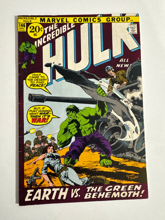 INCREDIBLE HULK #146 VG+