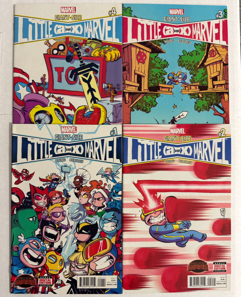 GIANT-SIZE LITTLE MARVEL A VS X #1-4 NM Skottie Young SET
