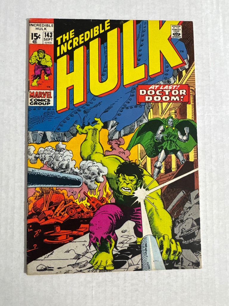 INCREDIBLE HULK #143 VG/FN