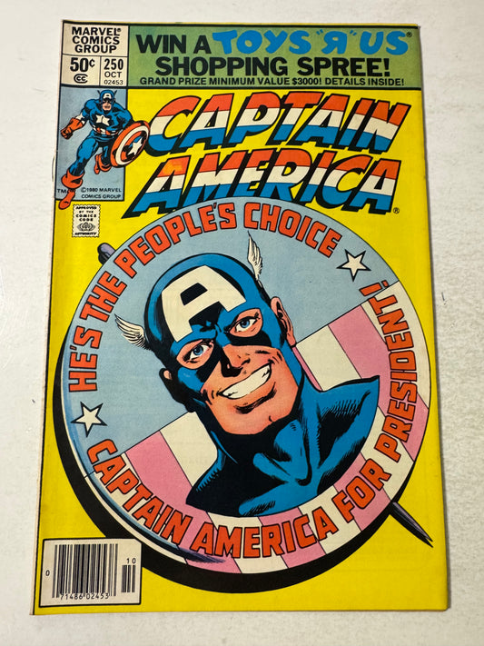 CAPTAIN AMERICA #250 FN/VF NEWSSTAND