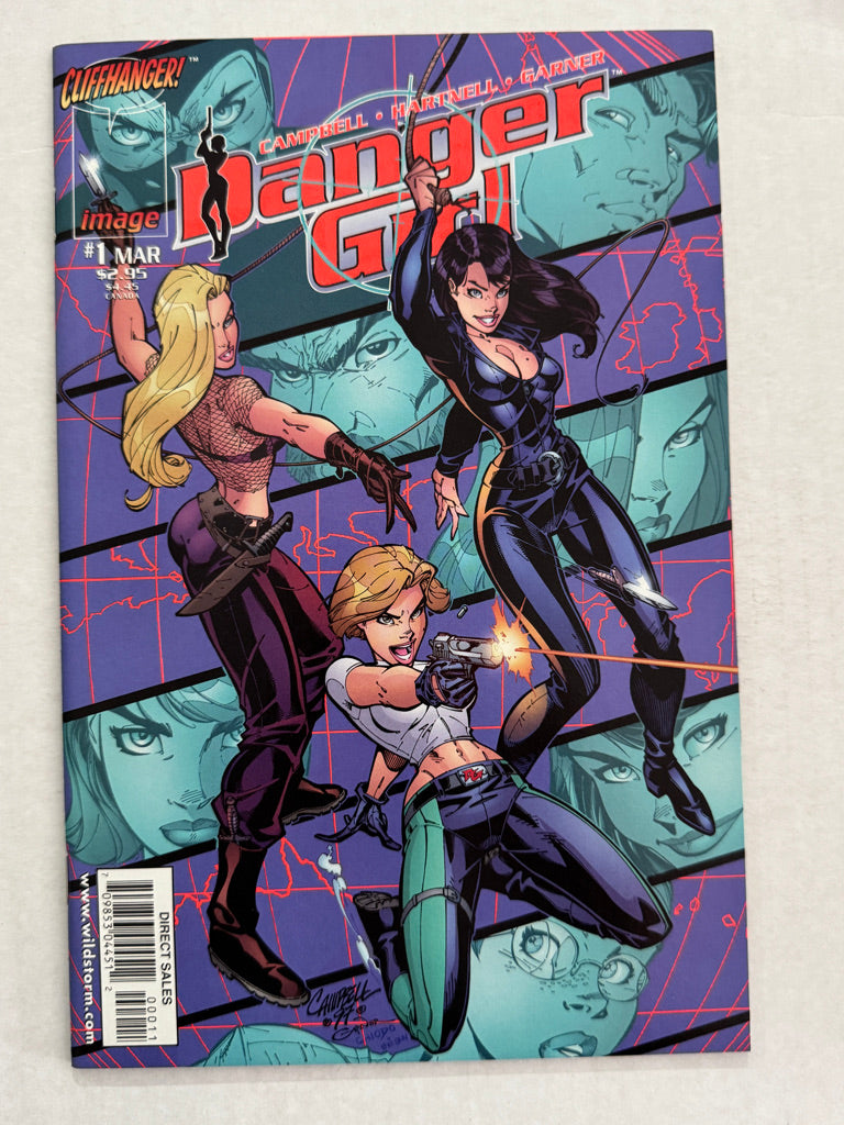 DANGER GIRL #1 NM J Scott Campbell Cover
