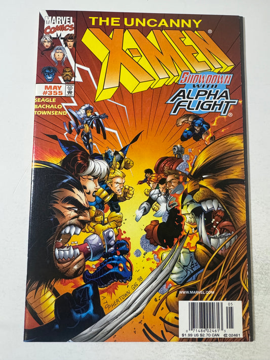 UNCANNY X-MEN #355 NM Chris Bachalo Cover NEWSSTAND