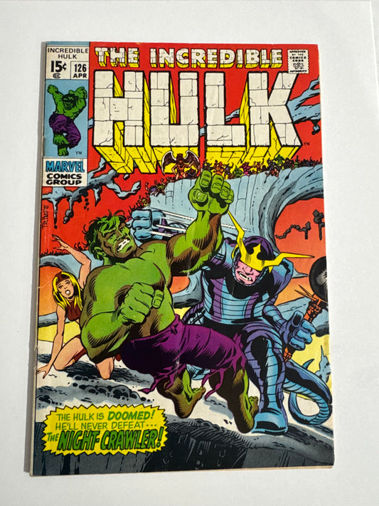 INCREDIBLE HULK #126 VG+ 1ST APPEARANCE