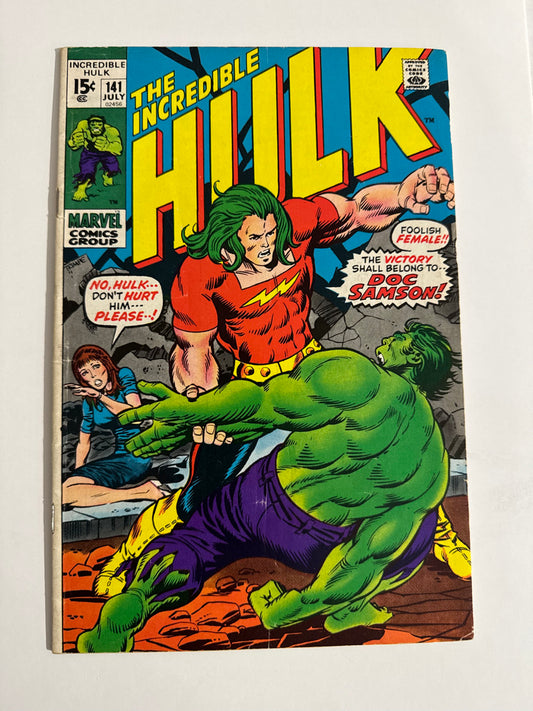 INCREDIBLE HULK #141 FN+ 1ST APPEARANCE