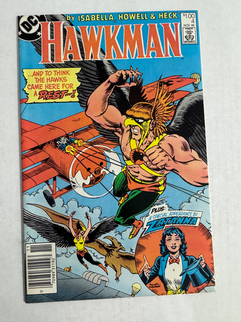 HAWKMAN #4 Vol 2 NM- CANADIAN PRICE VARIANT