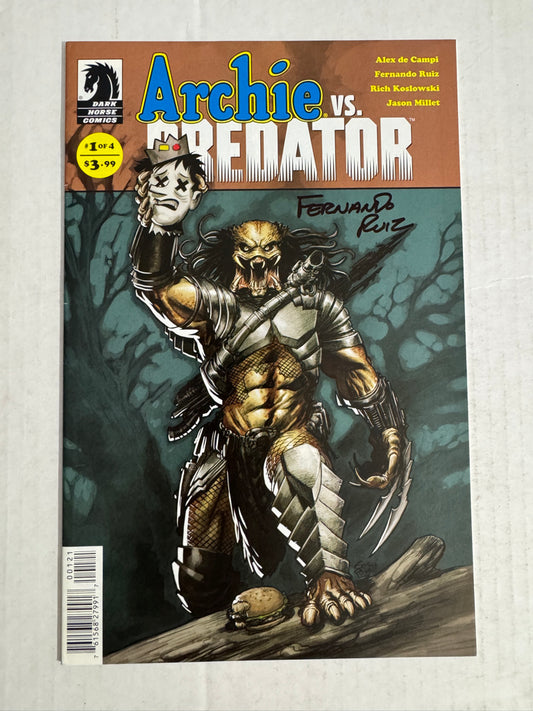 ARCHIE VS PREDATOR #1 VF Eric Powell Variant SIGNED by Fernando Ruiz
