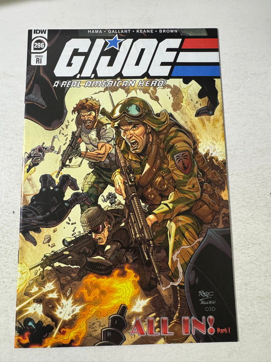 GI JOE A Real American Hero #296 NM 1:10 John Royle Variant