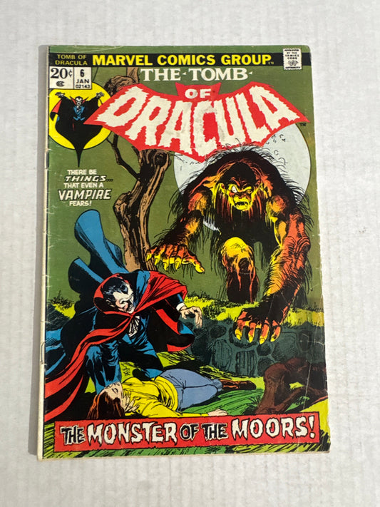 THE TOMB OF DRACULA #6 GD Neal Adams Cover