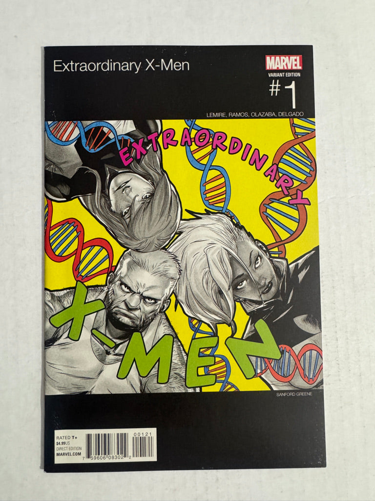EXTRAORDINARY X-MEN #1 VF/NM Sanford Greene Hip Hop Variant