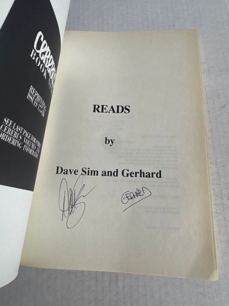 CEREBUS BOOK 9 READS TPB 2nd Print VF SIGNED by Gerhard & Dave Sim