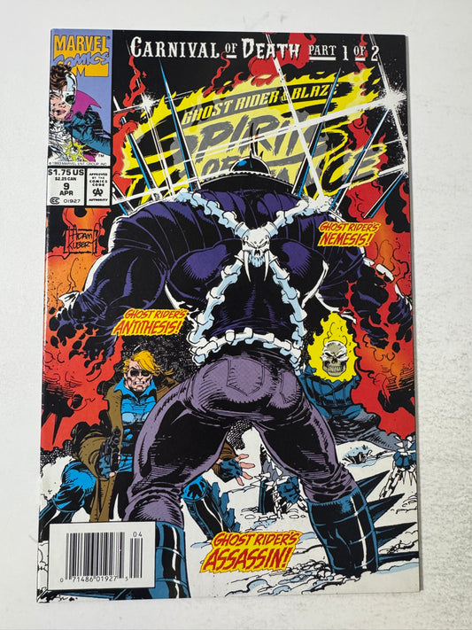 Ghost Rider & Blaze SPIRITS OF VENGEANCE #9 NM- 1ST APPEARANCE NEWSSTAND